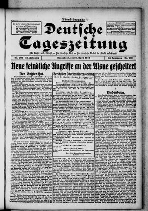Deutsche Tageszeitung vom 21.04.1917