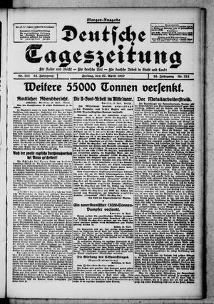 Deutsche Tageszeitung vom 27.04.1917