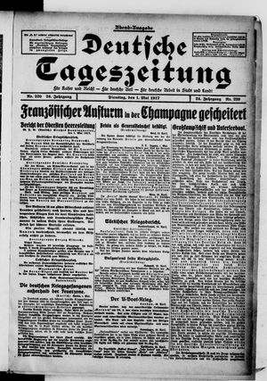 Deutsche Tageszeitung on May 1, 1917