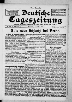 Deutsche Tageszeitung on May 3, 1917