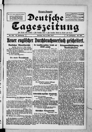 Deutsche Tageszeitung on May 4, 1917