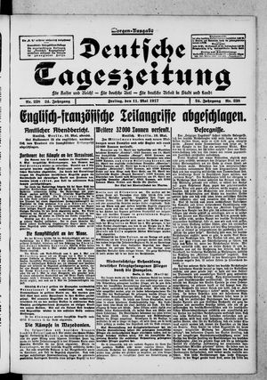 Deutsche Tageszeitung vom 11.05.1917