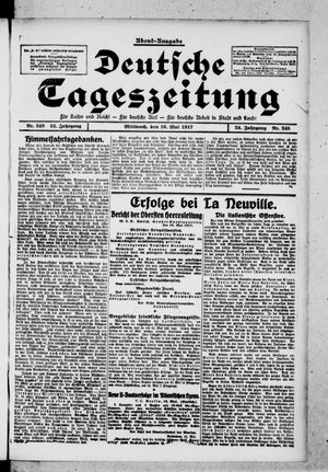 Deutsche Tageszeitung vom 16.05.1917