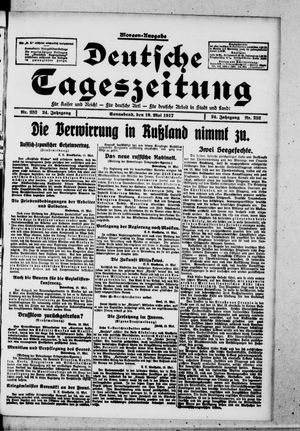 Deutsche Tageszeitung vom 19.05.1917