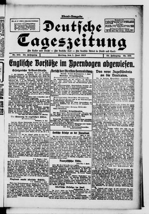 Deutsche Tageszeitung on Jun 1, 1917