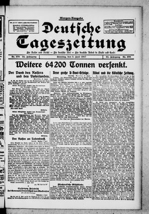 Deutsche Tageszeitung vom 03.06.1917