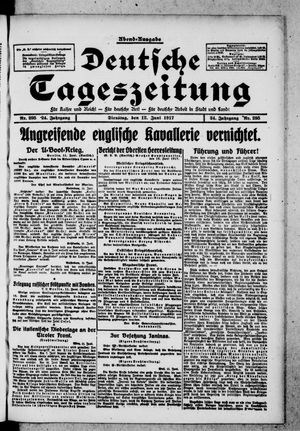 Deutsche Tageszeitung vom 12.06.1917