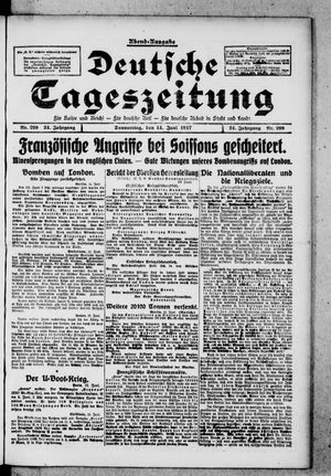 Deutsche Tageszeitung vom 14.06.1917