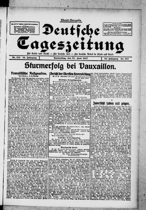 Deutsche Tageszeitung vom 21.06.1917