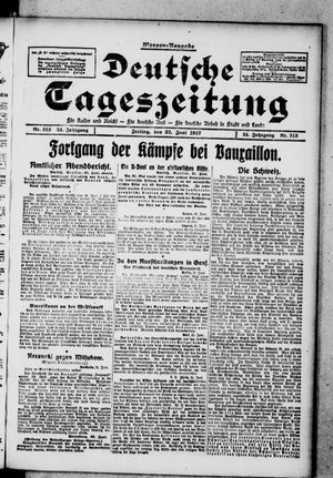 Deutsche Tageszeitung vom 22.06.1917