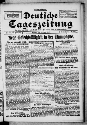Deutsche Tageszeitung vom 22.06.1917