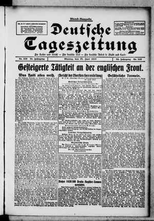 Deutsche Tageszeitung on Jun 25, 1917