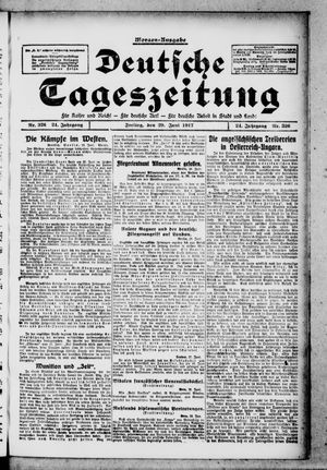 Deutsche Tageszeitung on Jun 29, 1917