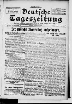Deutsche Tageszeitung on Jul 2, 1917