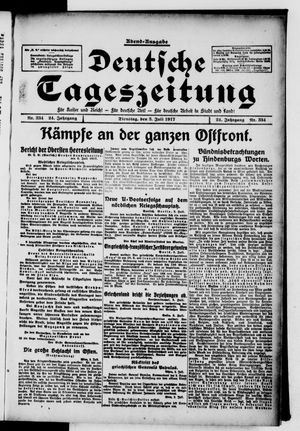 Deutsche Tageszeitung on Jul 3, 1917