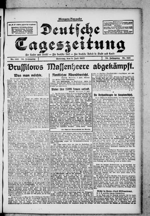 Deutsche Tageszeitung on Jul 8, 1917