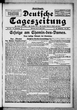 Deutsche Tageszeitung vom 09.07.1917