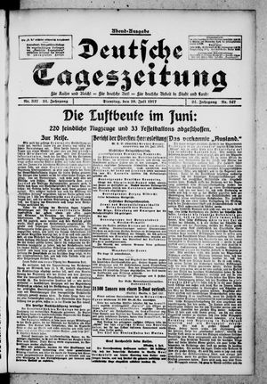 Deutsche Tageszeitung vom 10.07.1917