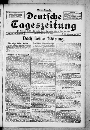 Deutsche Tageszeitung on Jul 11, 1917