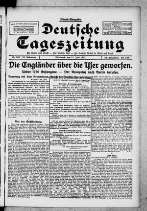 Deutsche Tageszeitung on Jul 11, 1917