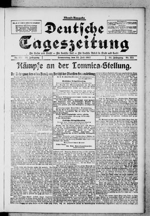 Deutsche Tageszeitung vom 12.07.1917
