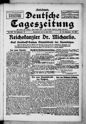 Deutsche Tageszeitung on Jul 14, 1917