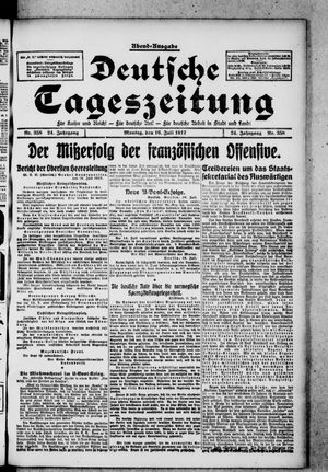 Deutsche Tageszeitung on Jul 16, 1917