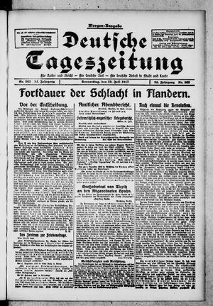 Deutsche Tageszeitung vom 19.07.1917