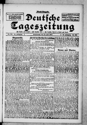 Deutsche Tageszeitung vom 19.07.1917