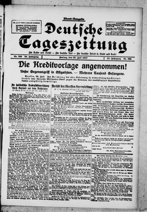 Deutsche Tageszeitung vom 20.07.1917