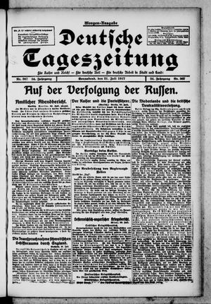 Deutsche Tageszeitung on Jul 21, 1917