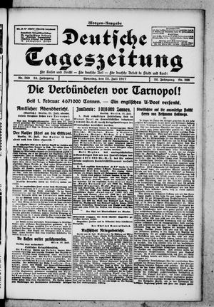 Deutsche Tageszeitung vom 22.07.1917
