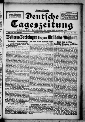 Deutsche Tageszeitung vom 27.07.1917