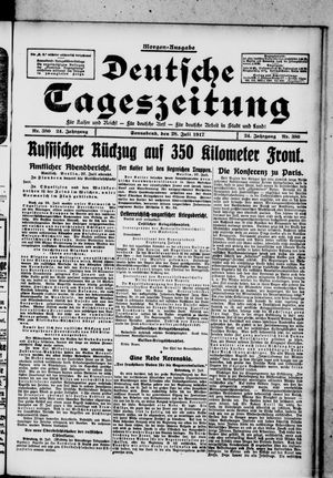 Deutsche Tageszeitung vom 28.07.1917