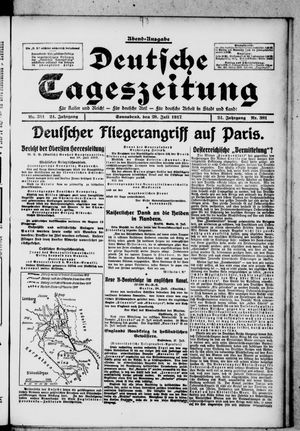 Deutsche Tageszeitung vom 28.07.1917