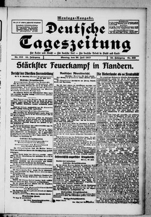 Deutsche Tageszeitung vom 30.07.1917