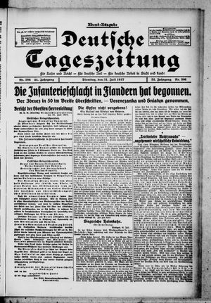 Deutsche Tageszeitung on Jul 31, 1917