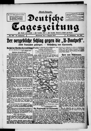 Deutsche Tageszeitung on Aug 1, 1917