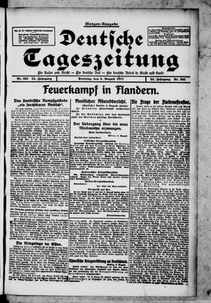 Deutsche Tageszeitung on Aug 5, 1917