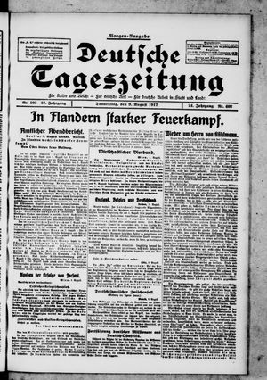 Deutsche Tageszeitung on Aug 9, 1917
