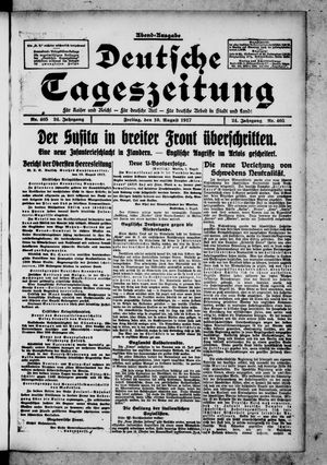 Deutsche Tageszeitung vom 10.08.1917