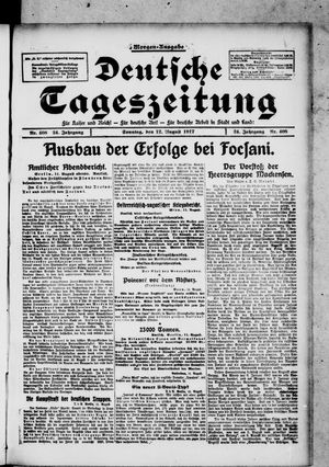 Deutsche Tageszeitung vom 12.08.1917
