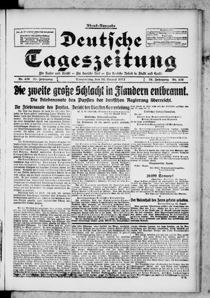 Deutsche Tageszeitung on Aug 16, 1917