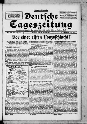 Deutsche Tageszeitung on Aug 19, 1917