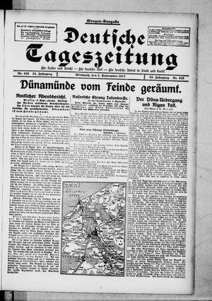 Deutsche Tageszeitung on Sep 5, 1917