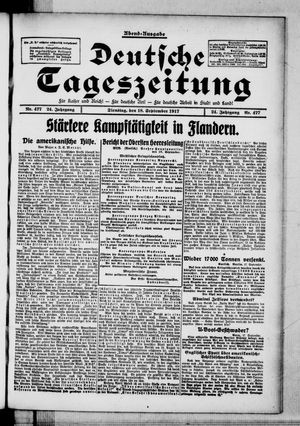 Deutsche Tageszeitung on Sep 18, 1917