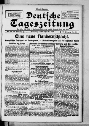 Deutsche Tageszeitung vom 20.09.1917