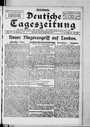 Deutsche Tageszeitung vom 25.09.1917