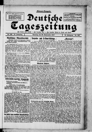 Deutsche Tageszeitung vom 30.09.1917