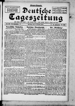 Deutsche Tageszeitung vom 05.10.1917